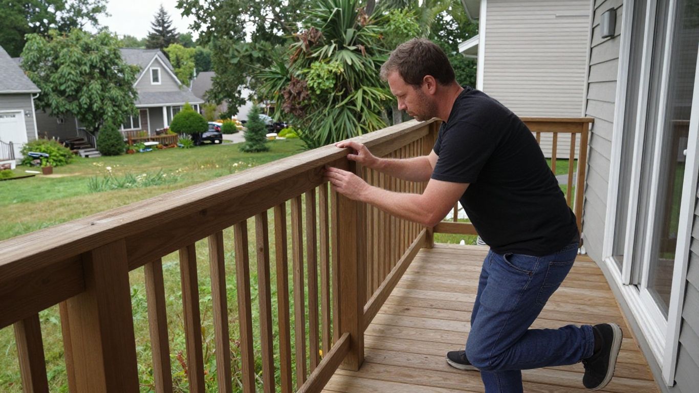 Deck railing installation in Montreal and Laval.